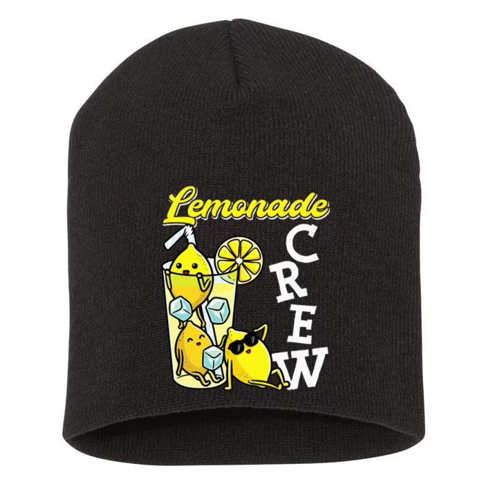 Lemonade Crew Lemonade Squad Lemon Short Acrylic Beanie