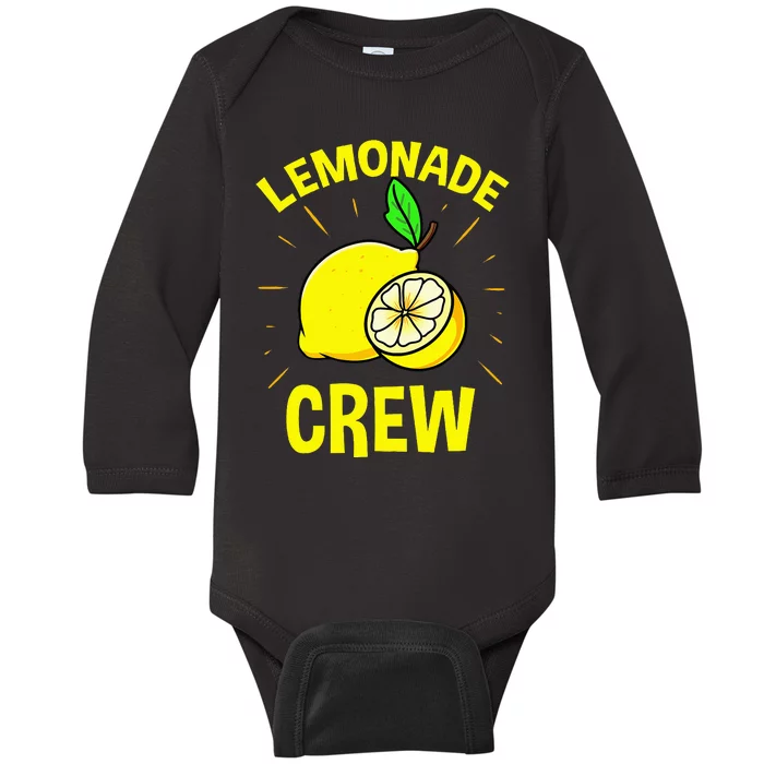 Lemonade Crew Lemon Lover Baby Long Sleeve Bodysuit