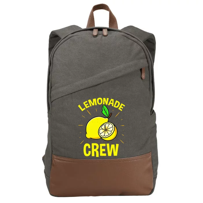 Lemonade Crew Lemon Lover Cotton Canvas Backpack