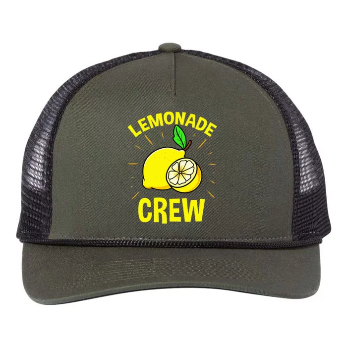 Lemonade Crew Lemon Lover Retro Rope Trucker Hat Cap