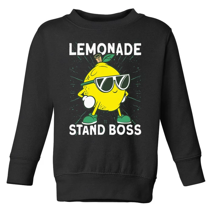 Lemonade Crew Lemonade Stand Boss Toddler Sweatshirt