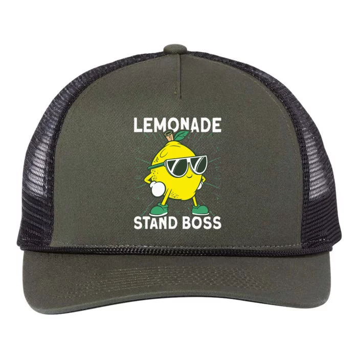 Lemonade Crew Lemonade Stand Boss Retro Rope Trucker Hat Cap