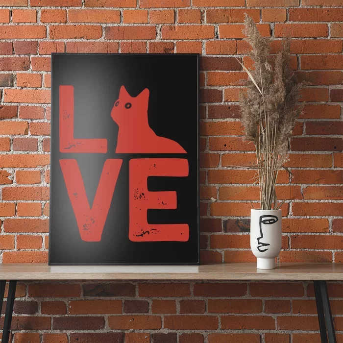 Love Cat Poster