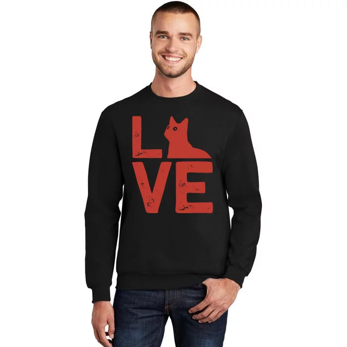 Love Cat Tall Sweatshirt