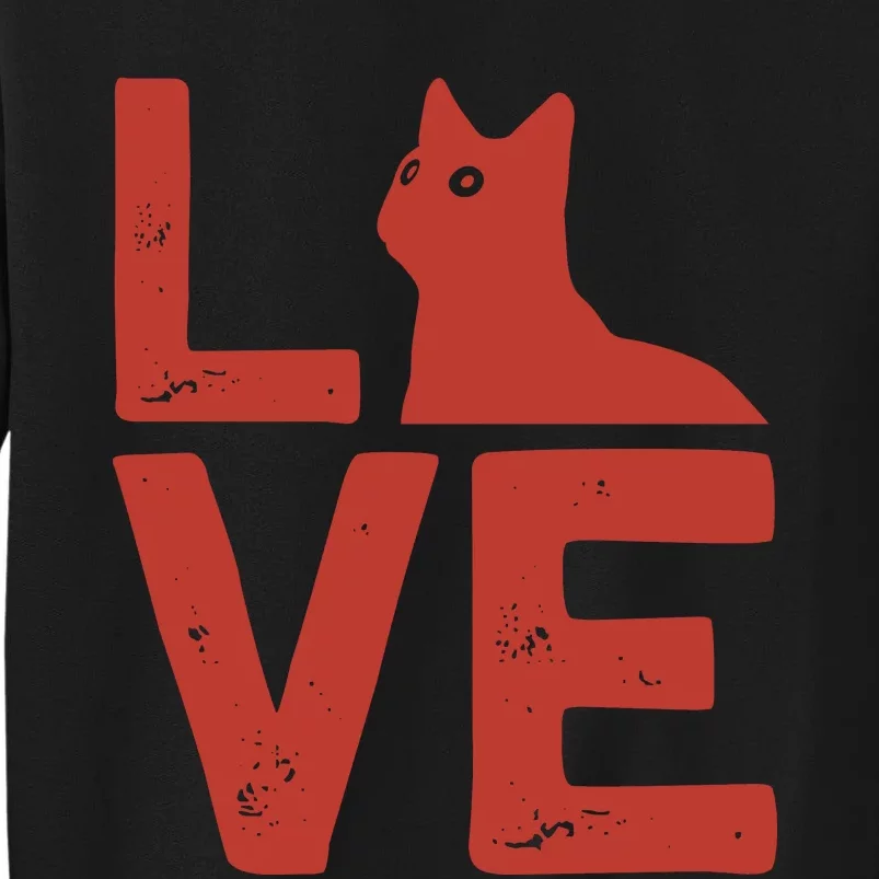 Love Cat Tall Sweatshirt