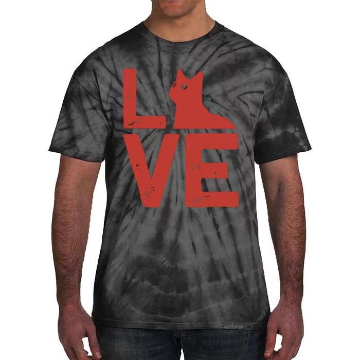 Love Cat Tie-Dye T-Shirt