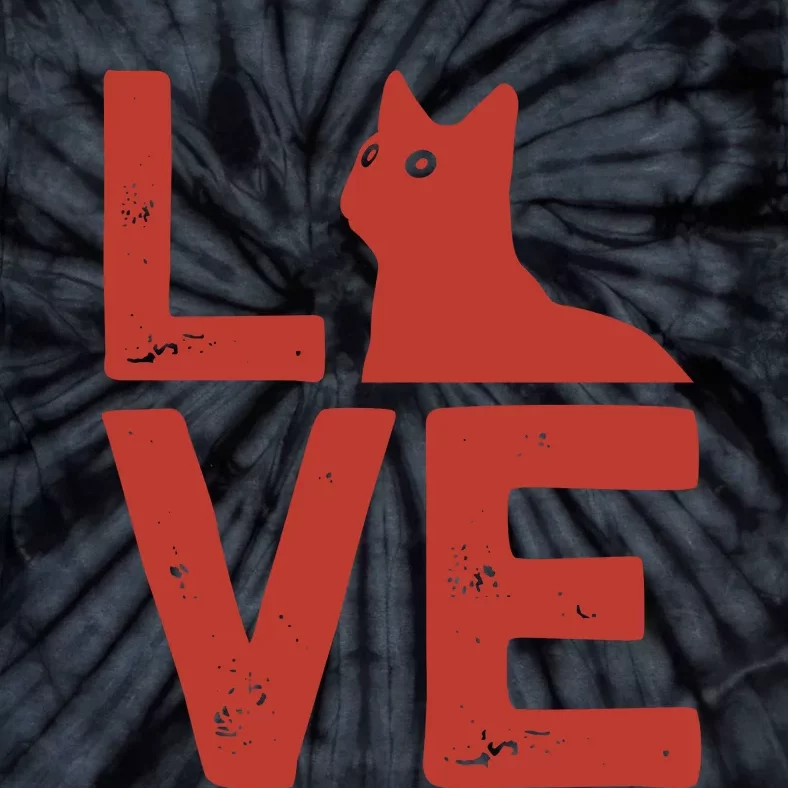 Love Cat Tie-Dye T-Shirt