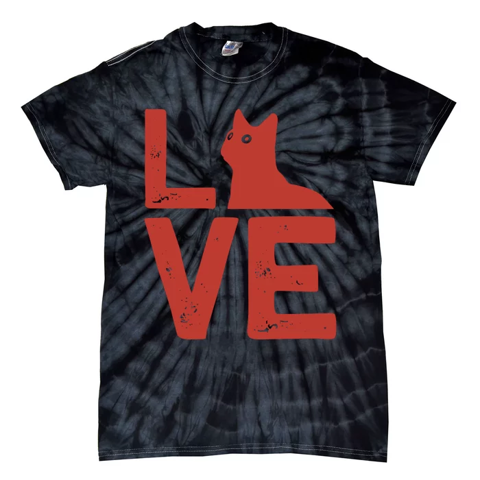 Love Cat Tie-Dye T-Shirt