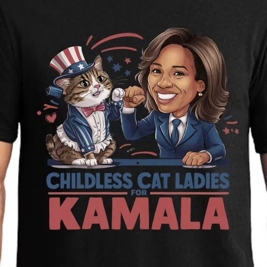 Less Cat Ladies For Kamala Gift Pajama Set