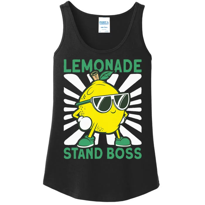 Lemonade Crew Lemonade Stand Boss Ladies Essential Tank