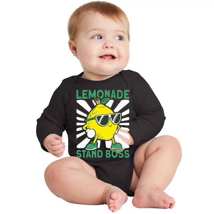 Lemonade Crew Lemonade Stand Boss Baby Long Sleeve Bodysuit