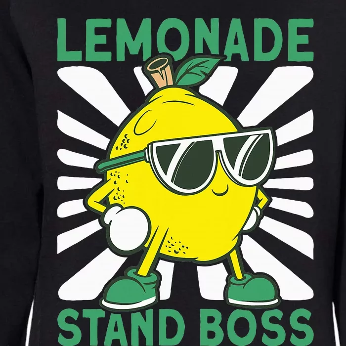 Lemonade Crew Lemonade Stand Boss Womens California Wash Sweatshirt