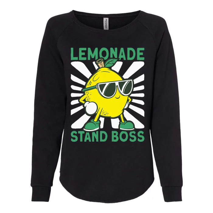 Lemonade Crew Lemonade Stand Boss Womens California Wash Sweatshirt