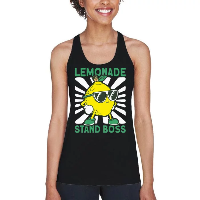 Lemonade Crew Lemonade Stand Boss Women's Racerback Tank