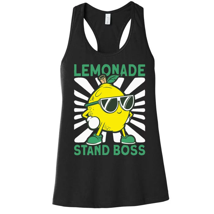 Lemonade Crew Lemonade Stand Boss Women's Racerback Tank