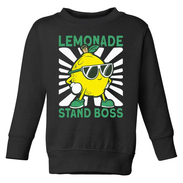 Lemonade Crew Lemonade Stand Boss Toddler Sweatshirt