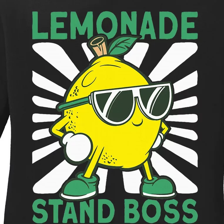 Lemonade Crew Lemonade Stand Boss Ladies Long Sleeve Shirt