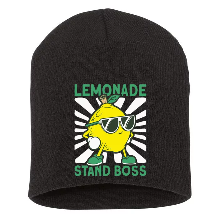 Lemonade Crew Lemonade Stand Boss Short Acrylic Beanie