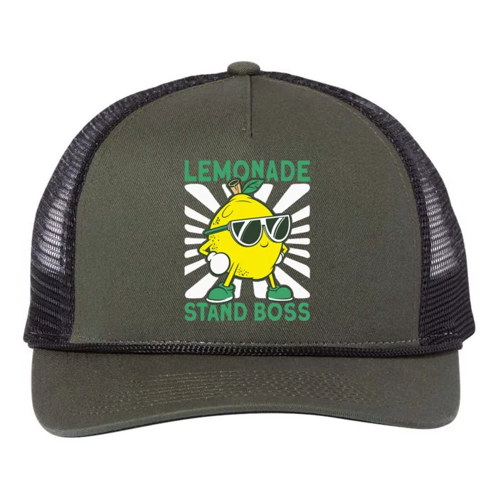 Lemonade Crew Lemonade Stand Boss Retro Rope Trucker Hat Cap