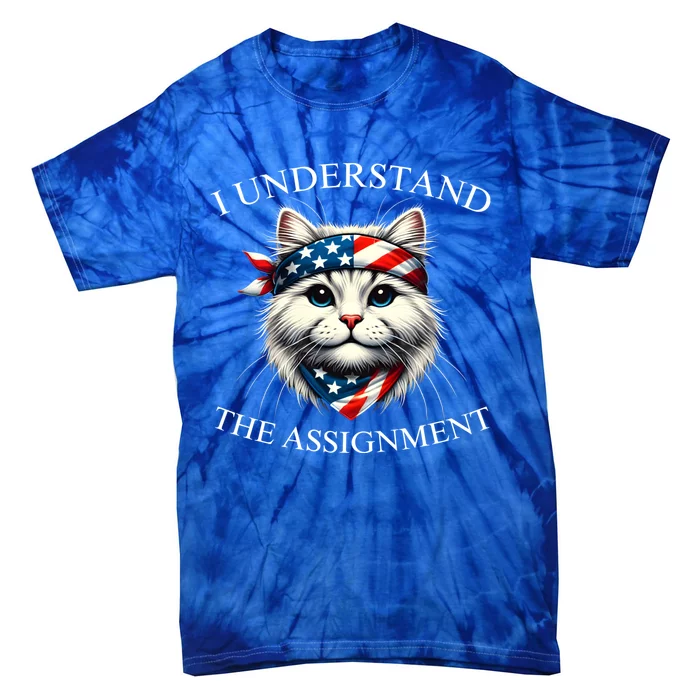 Less Cat Lady Kamala 2024 I Understand The Assignt Meaningful Gift Tie-Dye T-Shirt