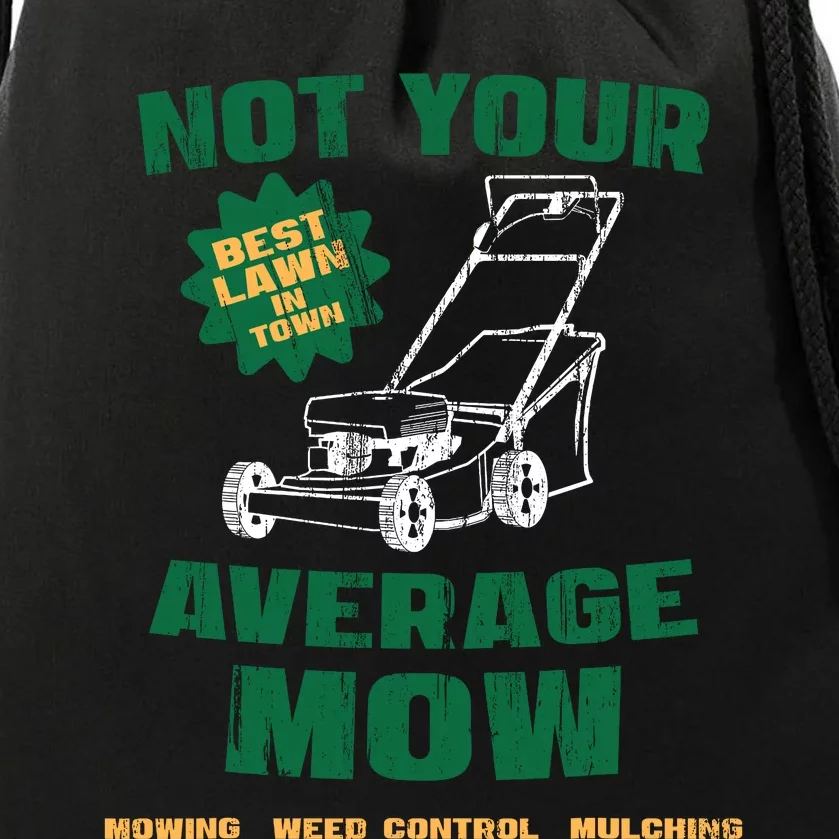 Lawn Care Landscaping Lawn Mower Funny Halloween Drawstring Bag