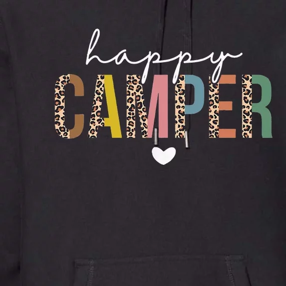 Leopard Camping Lover Outdoor Activities Camper Premium Hoodie