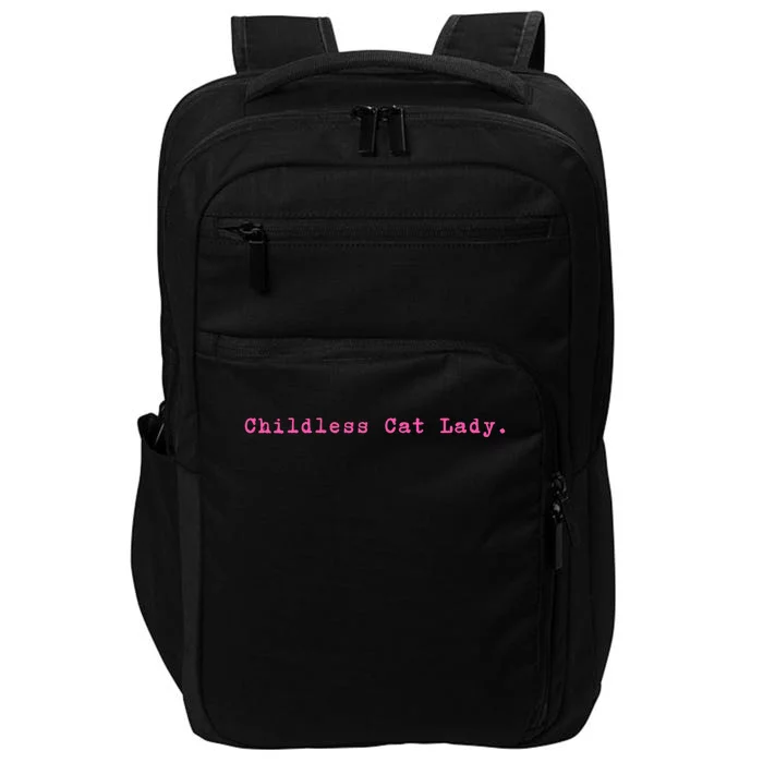 Less Cat Lady Gift Impact Tech Backpack