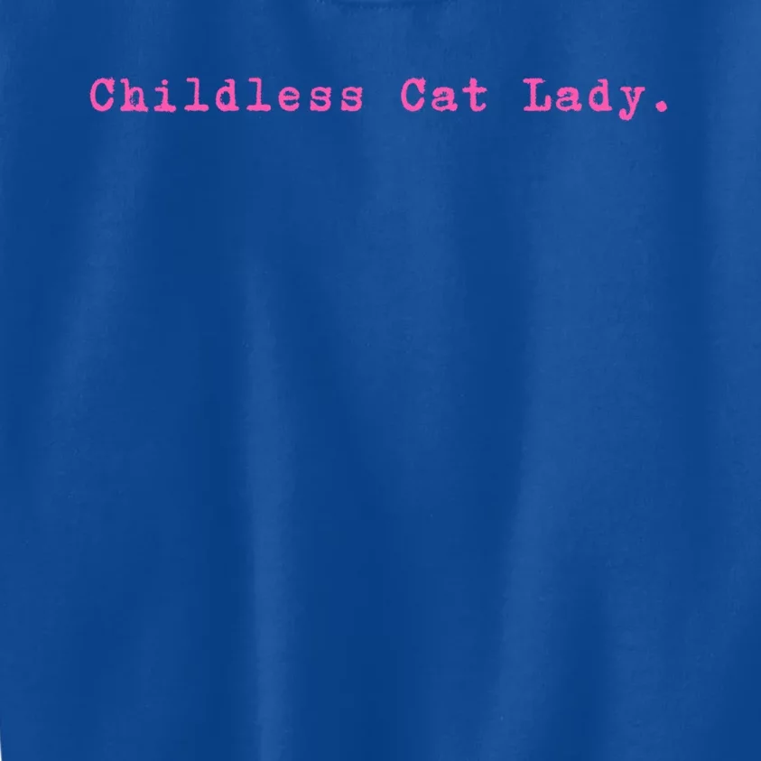 Less Cat Lady Gift Kids Sweatshirt