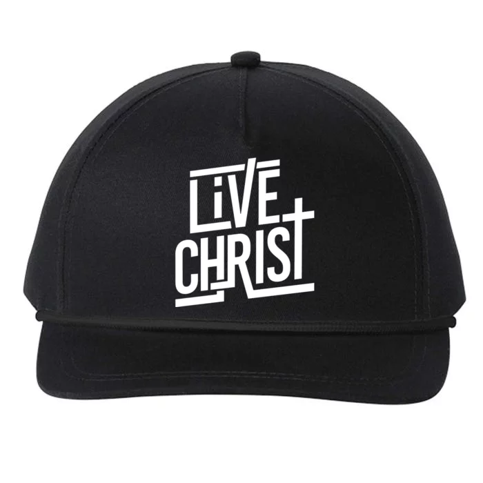 Live Christ Snapback Five-Panel Rope Hat