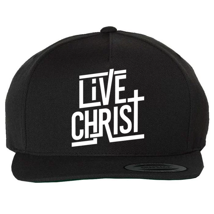 Live Christ Wool Snapback Cap