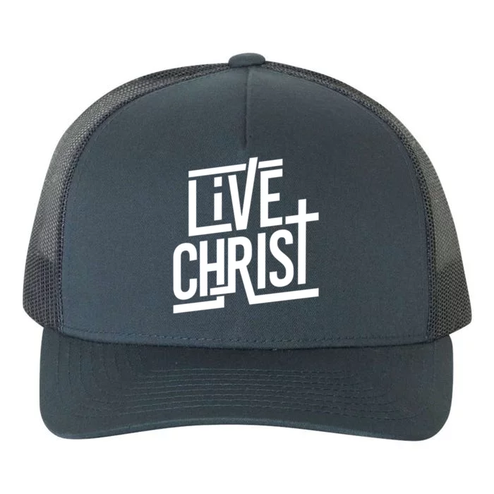 Live Christ Yupoong Adult 5-Panel Trucker Hat