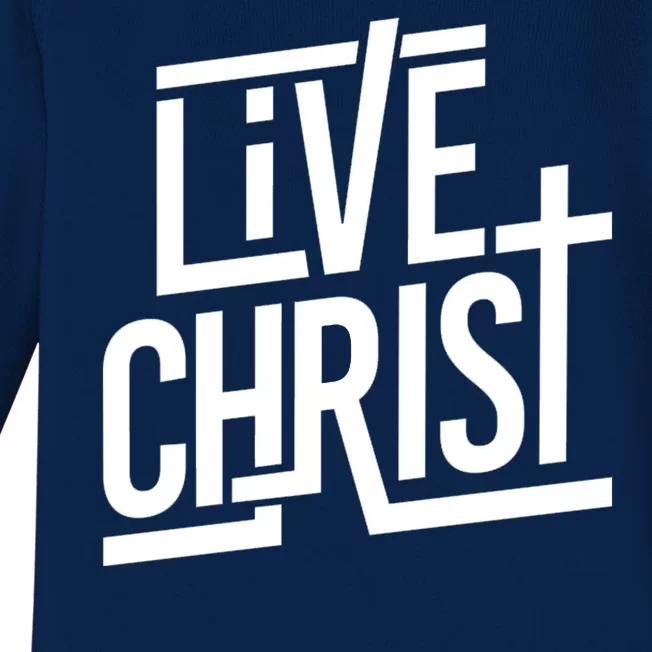 Live Christ Baby Long Sleeve Bodysuit