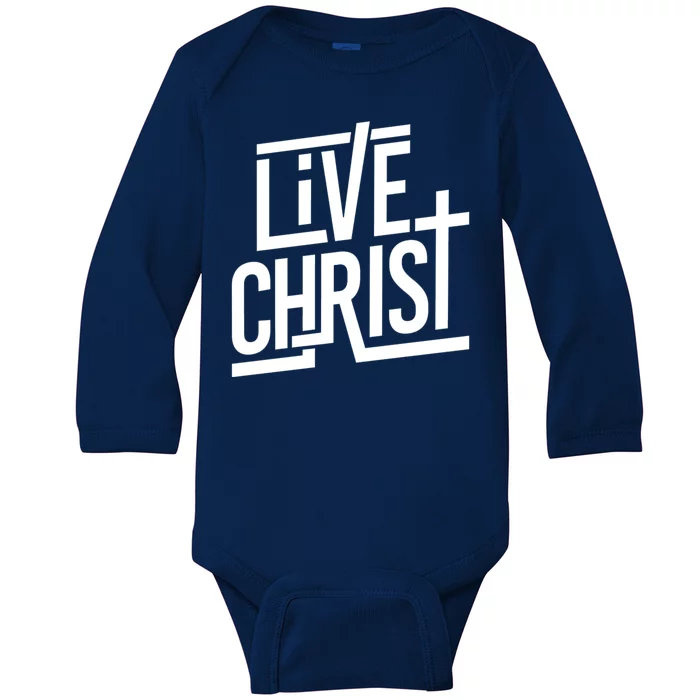 Live Christ Baby Long Sleeve Bodysuit