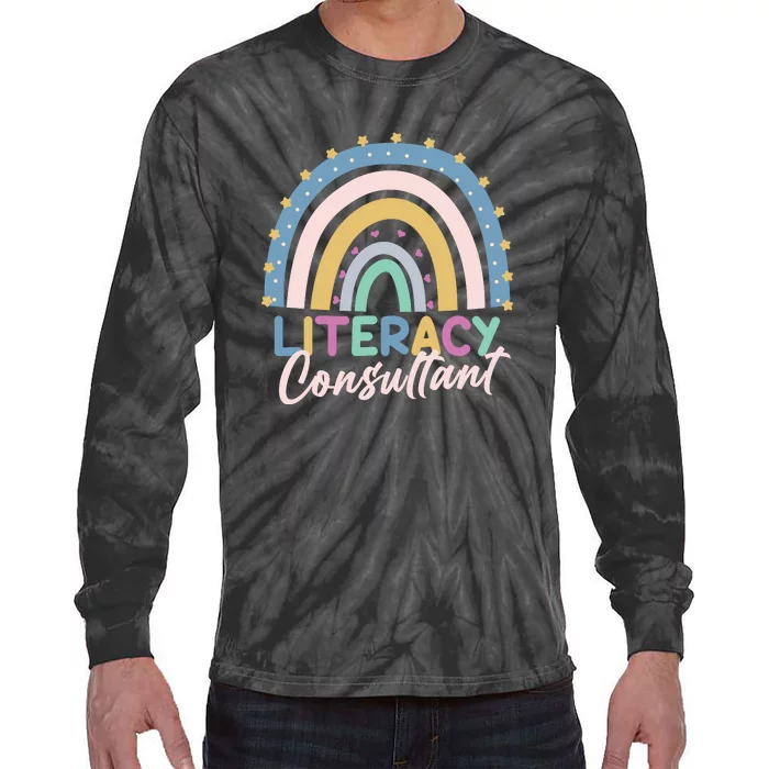 Literacy Consultant Literacy Teacher Tie-Dye Long Sleeve Shirt