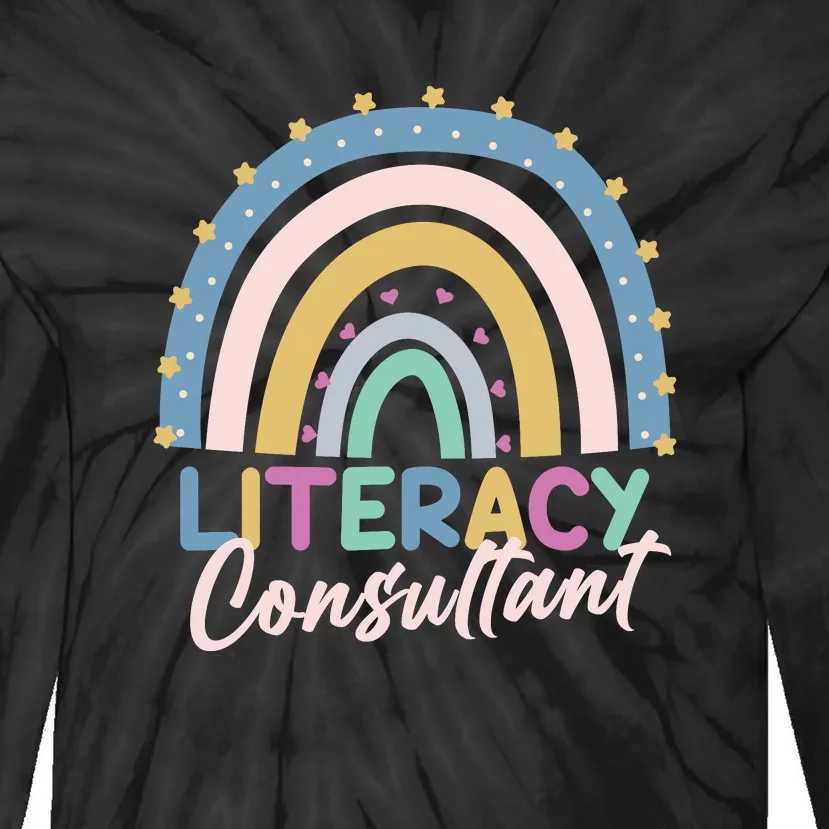 Literacy Consultant Literacy Teacher Tie-Dye Long Sleeve Shirt