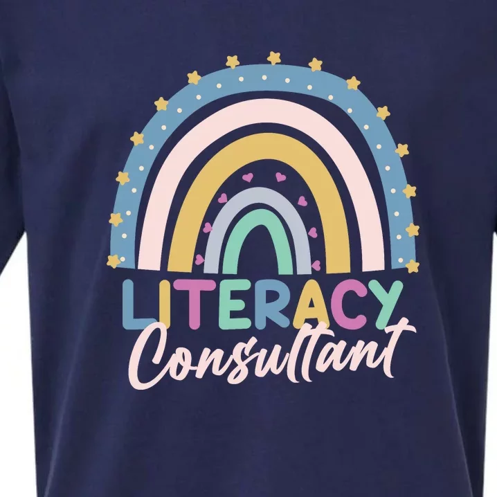 Literacy Consultant Literacy Teacher Sueded Cloud Jersey T-Shirt