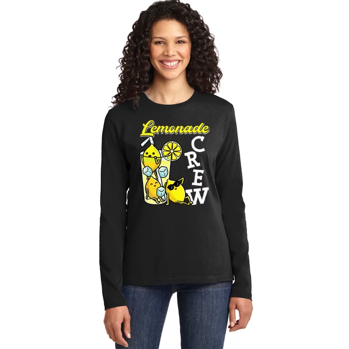 Lemonade Crew Lemonade Squad Lemon Lover Ladies Long Sleeve Shirt