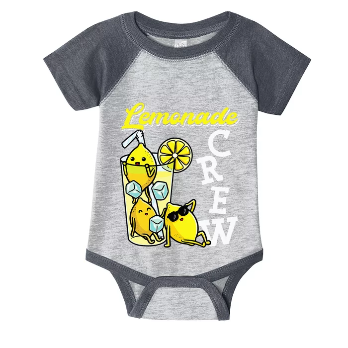 Lemonade Crew Lemonade Squad Lemon Lover Infant Baby Jersey Bodysuit