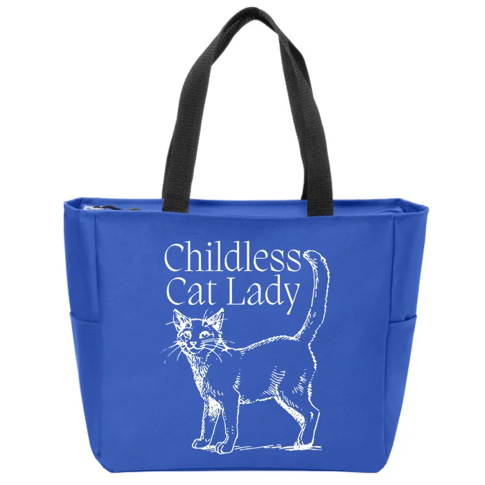 Less Cat Lady Kamala 2024 Gift Zip Tote Bag