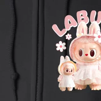 Labubu Cute Labubu The Monsters Meme Full Zip Hoodie