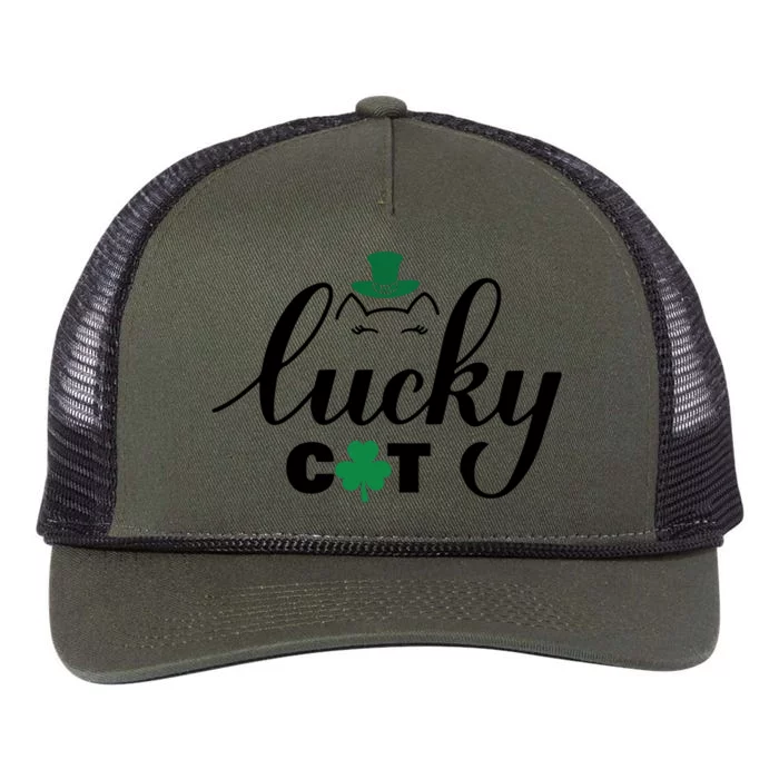 Lucky Cat Retro Rope Trucker Hat Cap