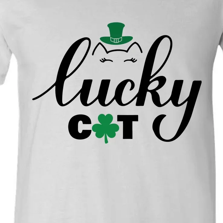 Lucky Cat V-Neck T-Shirt