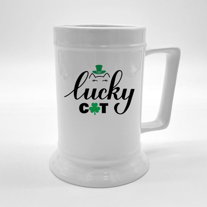 Lucky Cat Front & Back Beer Stein