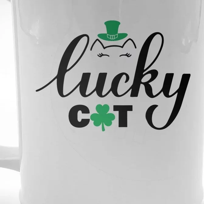 Lucky Cat Front & Back Beer Stein