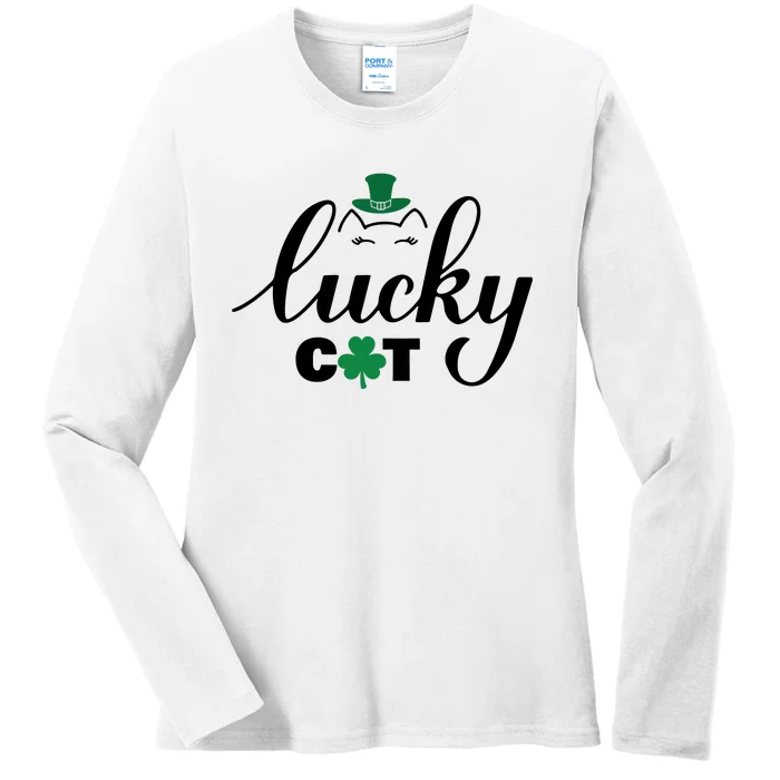 Lucky Cat Ladies Long Sleeve Shirt