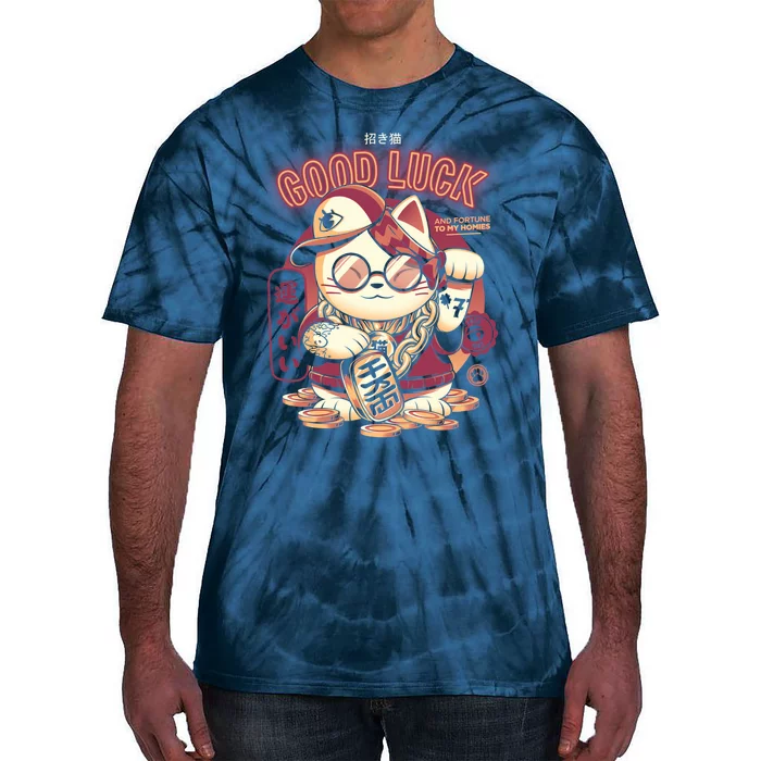 Lucky Cat Tie-Dye T-Shirt