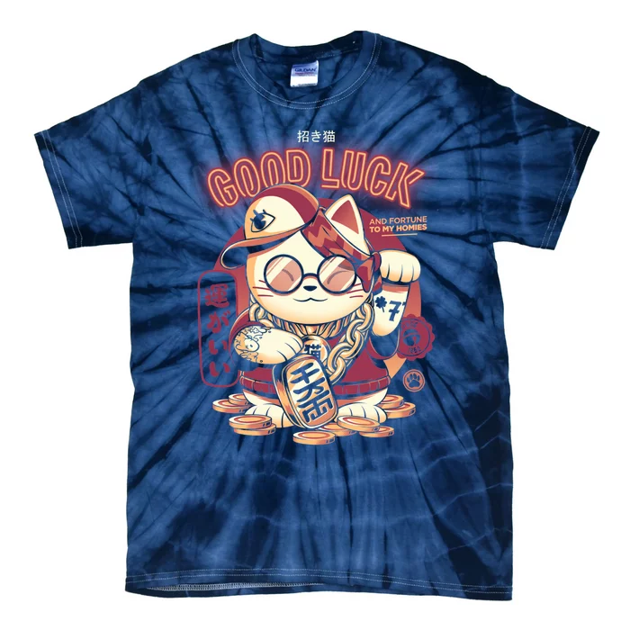 Lucky Cat Tie-Dye T-Shirt