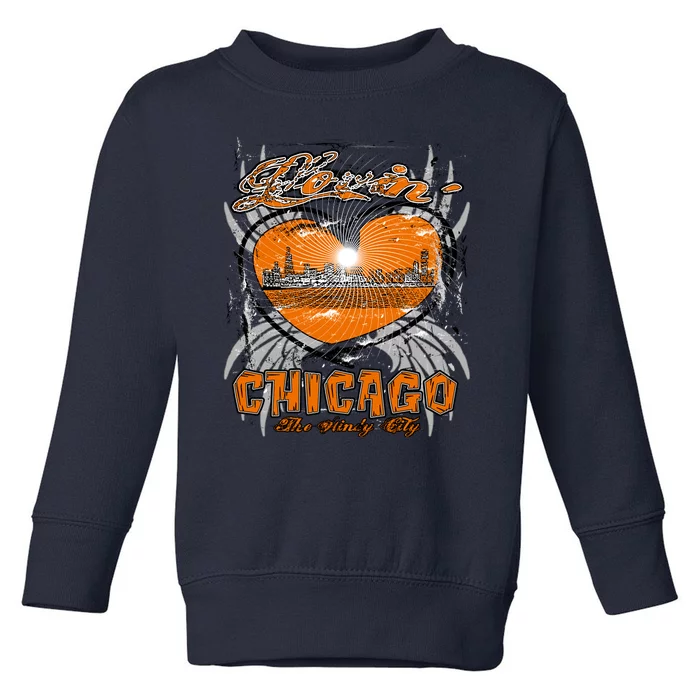 Loving Chicago Toddler Sweatshirt