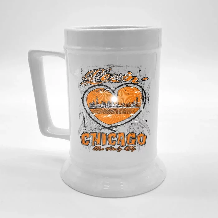 Loving Chicago Front & Back Beer Stein