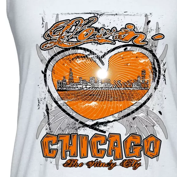 Loving Chicago Ladies Essential Flowy Tank